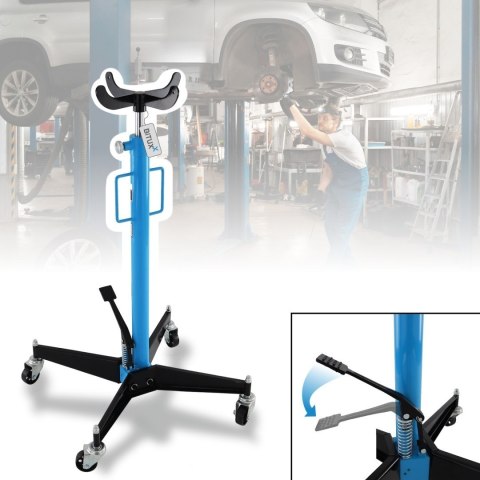 Podnośnik stojak do silników i skrzynie biegów do 500kg 105-185cm Niebieski