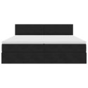 VidaXL Łóżko z miejscem do przechowywania Czarny 100 x 200 cm