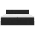 VidaXL Łóżko z miejscem do przechowywania Czarny 100 x 200 cm