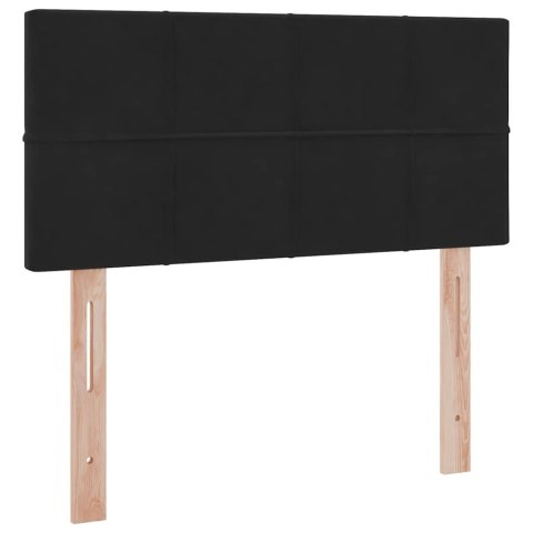 VidaXL Łóżko z miejscem na przechowywanie i LED Czarny 100 x 200 cm