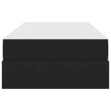 VidaXL Łóżko z miejscem na przechowywanie i materacem Czarny