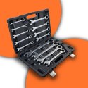 Zestaw kluczy płasko-oczkowych z grzechotką 8-32mm CrV 13 szt Zestaw Polerowane