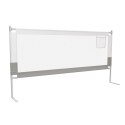 Barierka zabezpieczająca do łóżka dziecięcego 200 cm szara