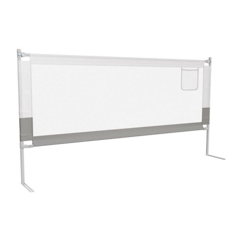 Barierka zabezpieczająca do łóżka dziecięcego 200 cm szara