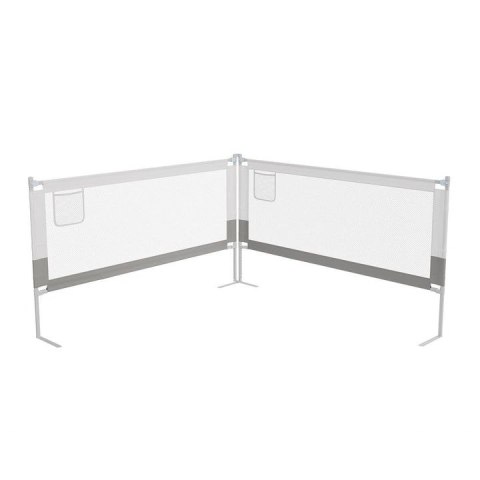 Barierka zabezpieczająca do łóżka dziecięcego 200 cm szara