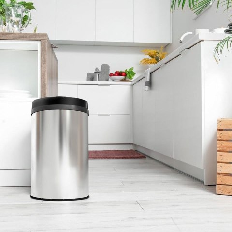 Kosz na śmieci automatyczny 40 l, stal nierdzewna, czujnik