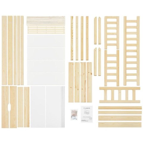 Łóżko domek z szufladami 90x200 cm sosna dziecięce