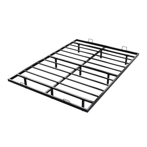 Łóżko z efektem lewitacji i LED RGB 140x200 cm, czarne