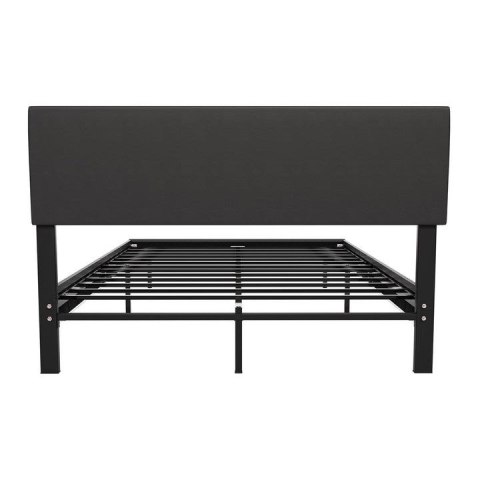 Nowoczesne łóżko z LED i regulowanym zagłówkiem 200x140 cm