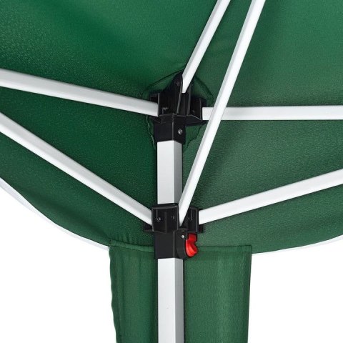 Pawilon ogrodowy składany 3x3 m zielony z torbą transportową