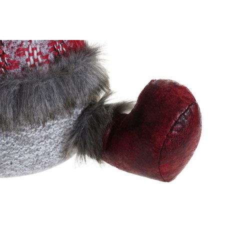 Ozdoby świąteczne DKD Home Decor Czerwony Szary Renifer 27 x 19 x 32 cm (2 Sztuk)