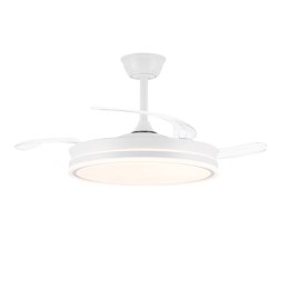 Wentylator sufitowy CristalRecord EVO RETRAC Przezroczysty 72 W