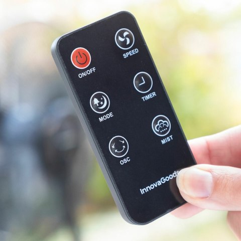 Wiatrak z rozpylaczem sterowany pilotem InnovaGoods Czarny 90 W 2,8 L (Odnowione A)