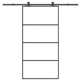 Drzwi przesuwne a akcesoriami, 102,5x205 cm, ESG i aluminium