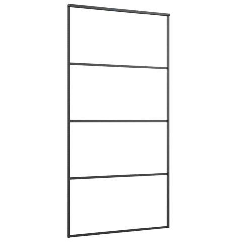 Drzwi przesuwne a akcesoriami, 102,5x205 cm, ESG i aluminium