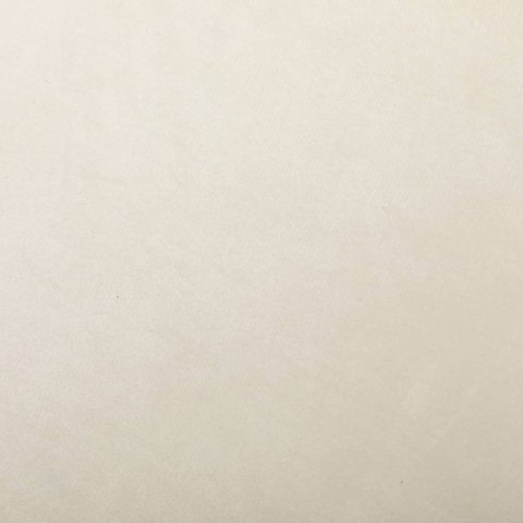 Fotel bujany, kremowy, tapicerowany aksamitem