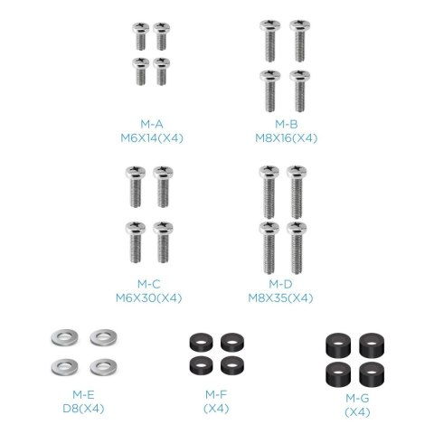 Uchwyt na TV TooQ LP7866TN-B 80" 40 kg (Odnowione A)