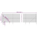 VidaXL Ogrodzenie z siatki, z kotwami, antracytowe, 1,8x25 m