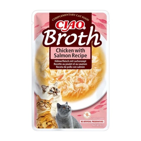INABA CAT CIAO BROTH CHICKEN,SALMON,TUNA 10x40g