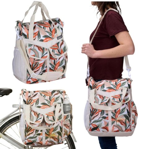 SAKWA TORBA ROWEROWA NA BAGAŻNIK 20L DUNLOP KWIATY