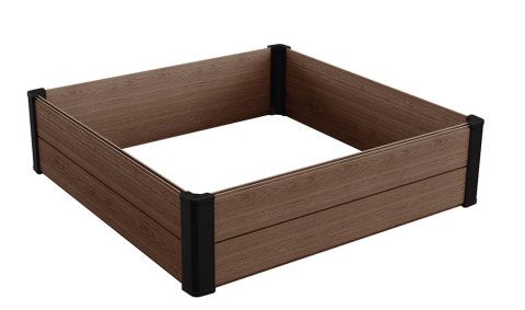 Doniczka Maple Square, brązowa