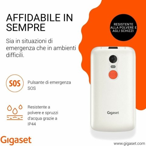 Telefon komórkowy dla seniorów Gigaset GL595 Biały 2,8"