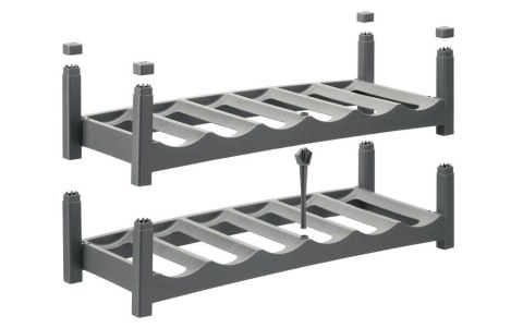 Stojak - półka na wino (butelki), 60 x 22 x 14 cm