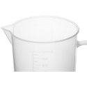 Zlewka laboratoryjna plastikowa z podziałką 1000 ml - 10 szt.
