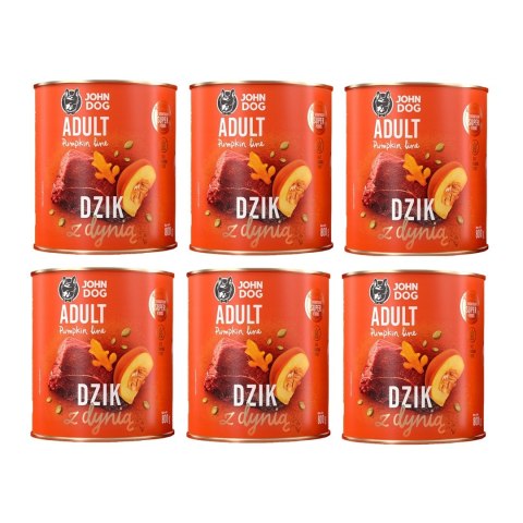 John Dog PUMPKIN Adult dzik z dynią 800g