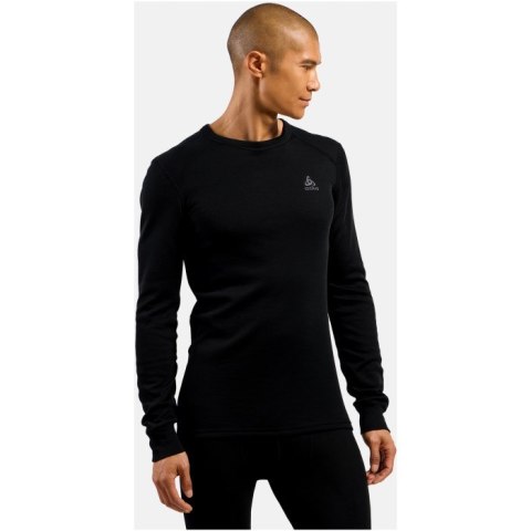 Koszulka męska Odlo BL TOP crew neck l/s ACTIVE WARM ECO roz. M Czarna