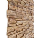 Ścienne panele okładzinowe 3D, 10 szt., 1,01 m², drewno tekowe