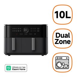 Frytkownica na gorące powietrze Xiaomi DUAL ZONE AF 10L Czarny 2700 W 10 L