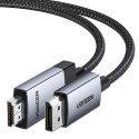 Kabel przewód DisplayPort - HDMI 4K 60Hz 3m - szary