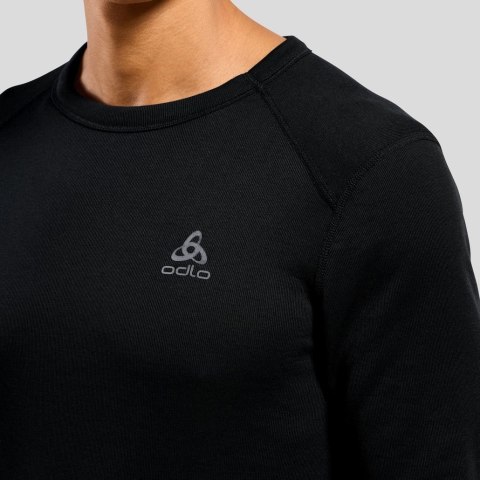 Koszulka męska Odlo BL TOP crew neck l/s ACTIVE WARM ECO roz. L Czarna