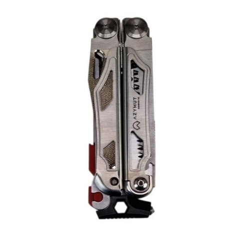Multitool AZYMUT Giewon FS - Fire Starter - 19 narzędzi - krzesiwo + gwizdek + kabura do pasa (H2038A)
