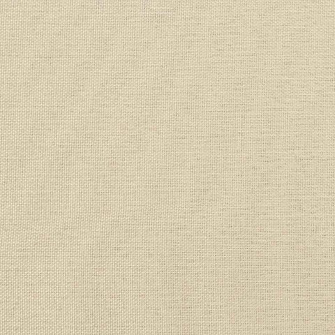 VidaXL Ramka łóżka z materacem Kremowy 140 x 190 cm tkanina