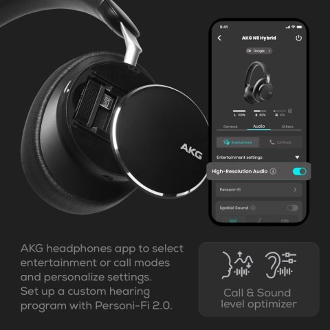Słuchawki Bluetooth AKG N9 Czarny (Odnowione D)