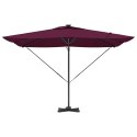 VidaXL Parasol plażowy Bordeaux Czerwony 286 x 284 x 270 cm