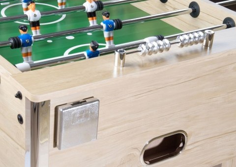 GamesPlanet Stół Piłkarski Profi Leeds 140 x 73 x 87cm jasny