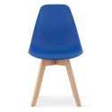 Krzesło KITO niebieskie / nogi naturalne x 1