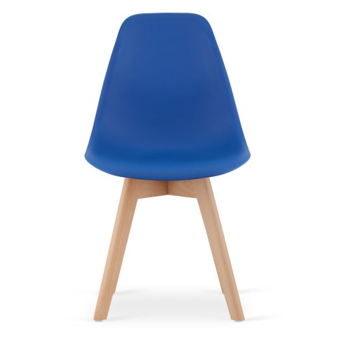 Krzesło KITO niebieskie / nogi naturalne x 2