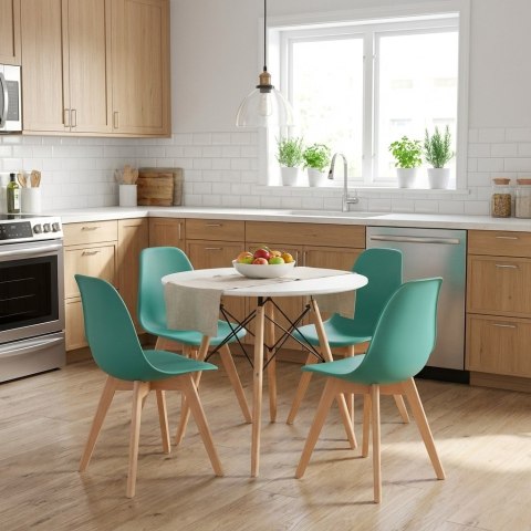 Krzesło KITO zielone / nogi naturalne x 1