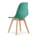 Krzesło KITO zielone / nogi naturalne x 2