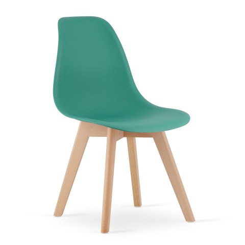 Krzesło KITO zielone / nogi naturalne x 3