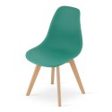 Krzesło KITO zielone / nogi naturalne x 4