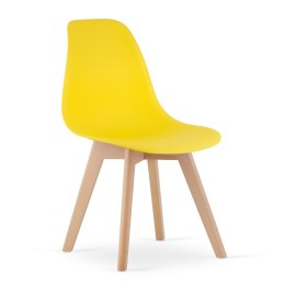 Krzesło KITO żółte / nogi naturalne x 1