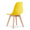 Krzesło KITO żółte / nogi naturalne x 1