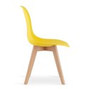 Krzesło KITO żółte / nogi naturalne x 1