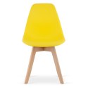 Krzesło KITO żółte / nogi naturalne x 2