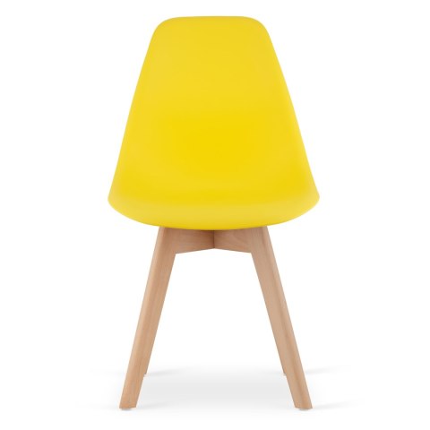 Krzesło KITO żółte / nogi naturalne x 2